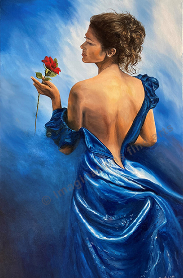Oil Painting of Sapphire by David Hutton