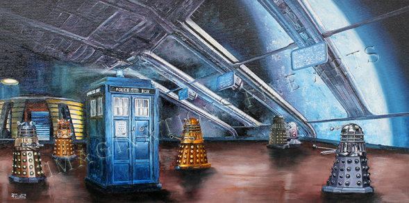 Dr Who with Dalek's and Tardis