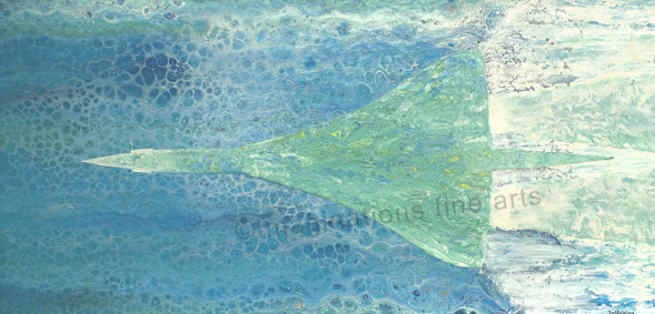 Concorde Bubbles is a original painting on board in bubbles