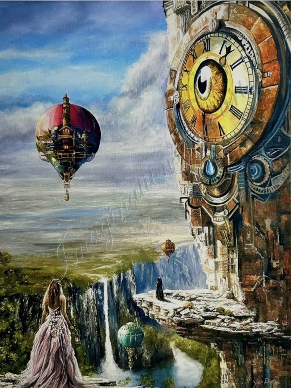 Imaginations fine arts. A Geglee Print from a original oil painting on canvas by the artist Yad Ekim