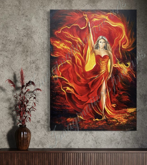 Imaginations fine arts. An original oil painting on canvas by the artist David Hutton