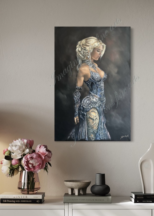 Imaginations fine arts. "Zhora" An original oil painting on canvas by the artist Yad Ekim